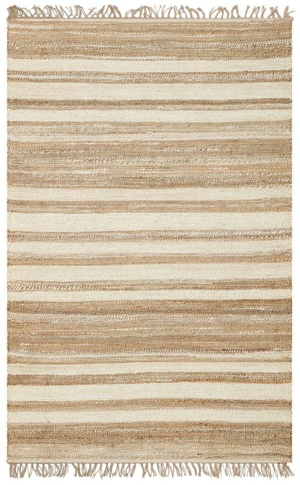 ECHO ECH 11 NATURAL WHITE XW   Jüt ile Üretilen El Dokuma Sisal Kilim