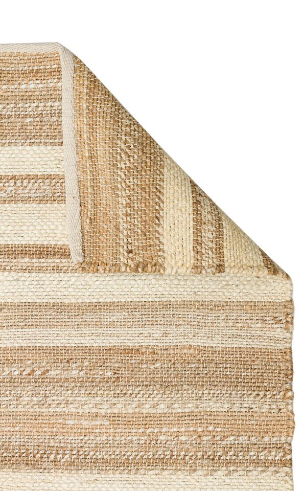 ECHO ECH 11 NATURAL WHITE XW   Jüt ile Üretilen El Dokuma Sisal Kilim