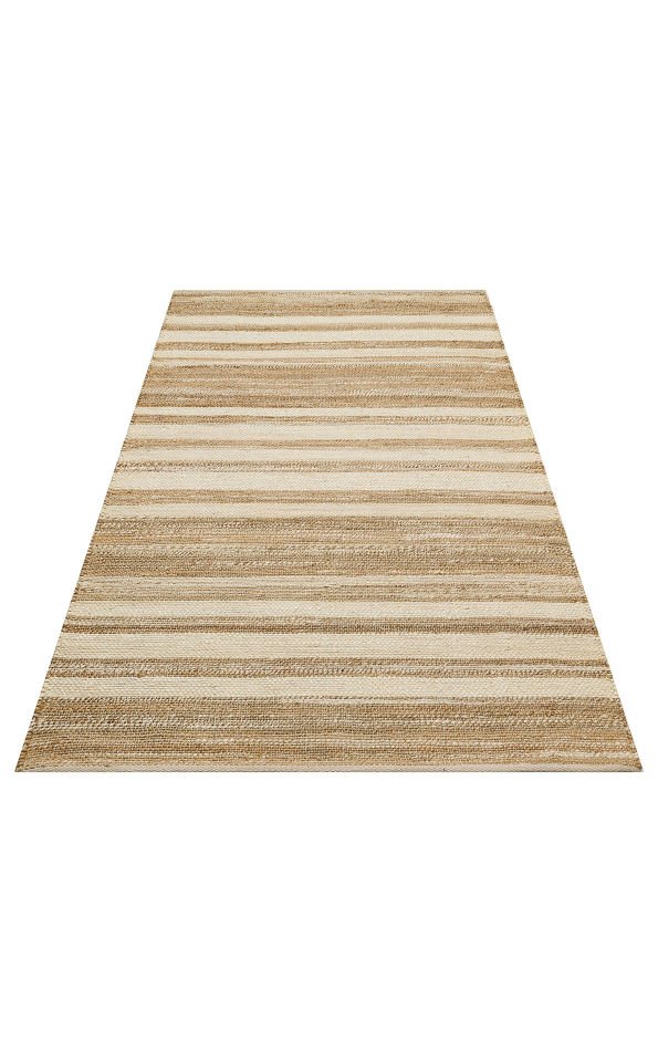 ECHO ECH 11 NATURAL WHITE XW   Jüt ile Üretilen El Dokuma Sisal Kilim