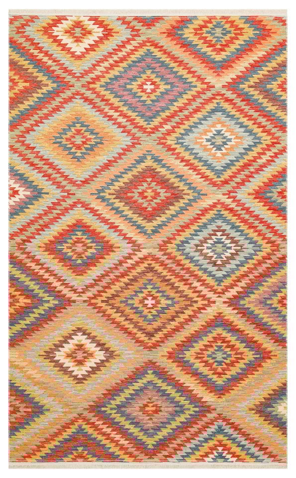 NOMAD NMD 07 TERRA Çift Taraflı Kullanıma Uygun Yıkanabilir Otantik Kilim